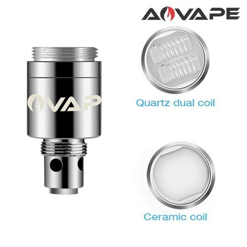 AOVape Como Wax Pen Replacement Coils - Ceramic/Dual Quartz