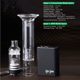 VPark Ipipe30 Wax Mini Mod Vaporizer Kit with Percolator Attachment