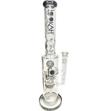 19.9" LOOKAH Glass Monster Triple Chamber Pipe