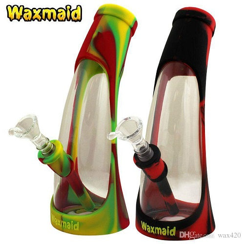 Waxmaid 8.5 Horn Silicone Glass Water Pipe