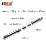 Yocan Evolve 2020 Version 2 in 1 Dry Herb Pen Exploded View Wax Pen Sales