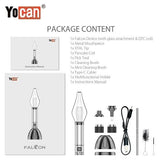 Yocan Falcom Wax and Dry Herb 6 In 1 Kit Package Content Wax Pen Sales