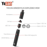 2 Yocan Armor Plus Variable Voltage Wax Pen Exploded View Wax Pen Sales