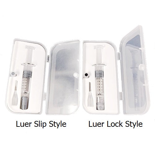 Glass 1ml Luer Style Syringe with Blunt Tip Syringe Attachment