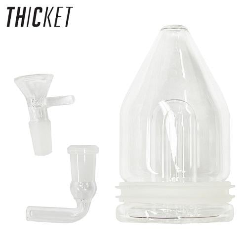 Thicket Portable Smoke Device Accessories Kit Glass Percolator Glass Bowl Glass Neck Silicone Plug