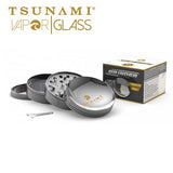 Tsunami 63mm 4 Part Concave Grinder with Magnetic Lid