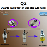 Q2 Quartz Tank Water Bubbler Vaporizer