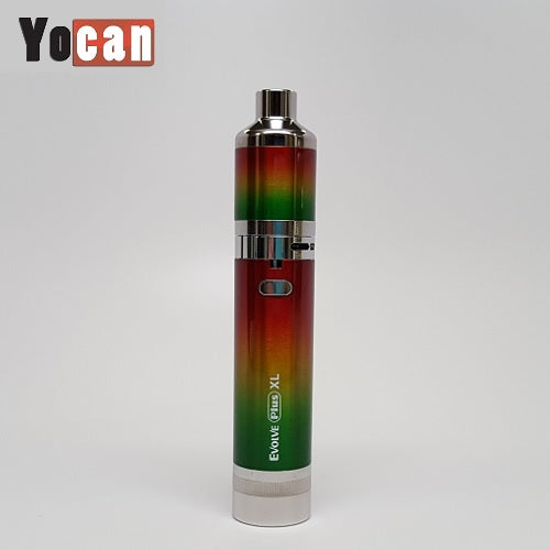 Yocan Evolve Plus XL Rasta Edition QUAD Quartz Coil Wax Pen Kit